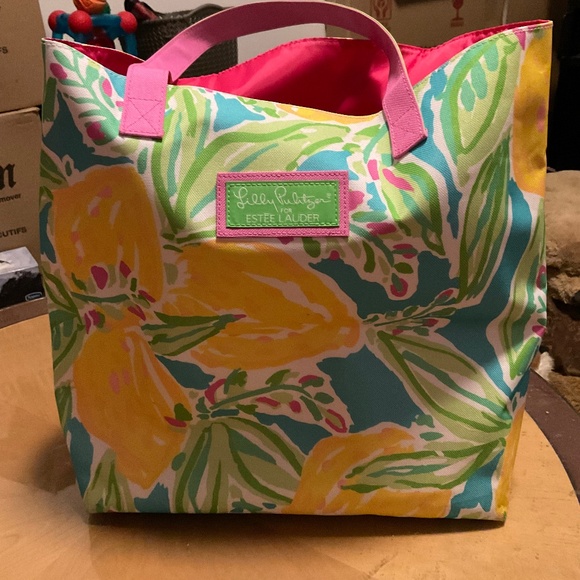 Lilly Pulitzer x Estée Lauder Lemons 🍋 Tote bag - Picture 2 of 9